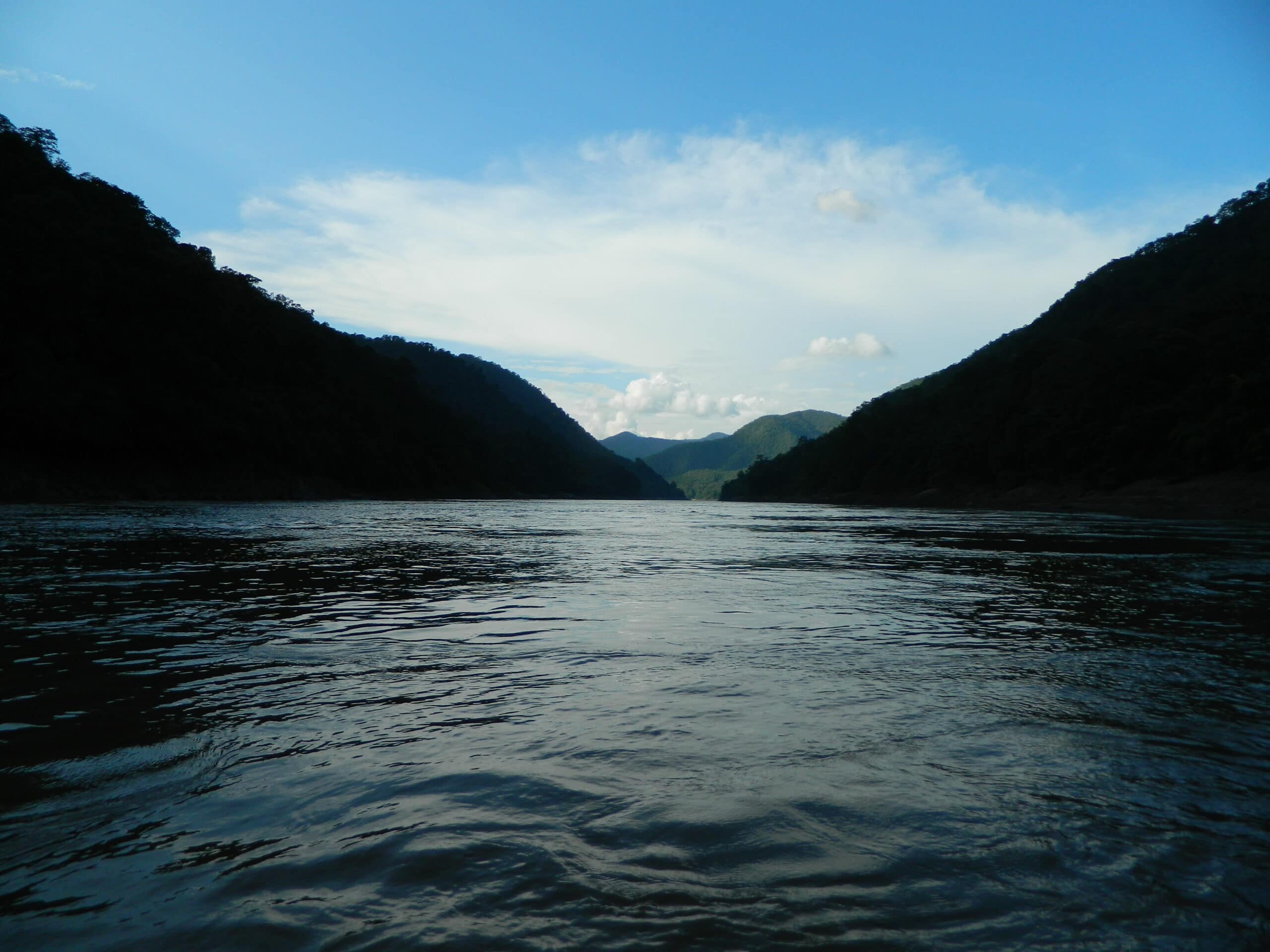 Dusk on the mighty Salween River