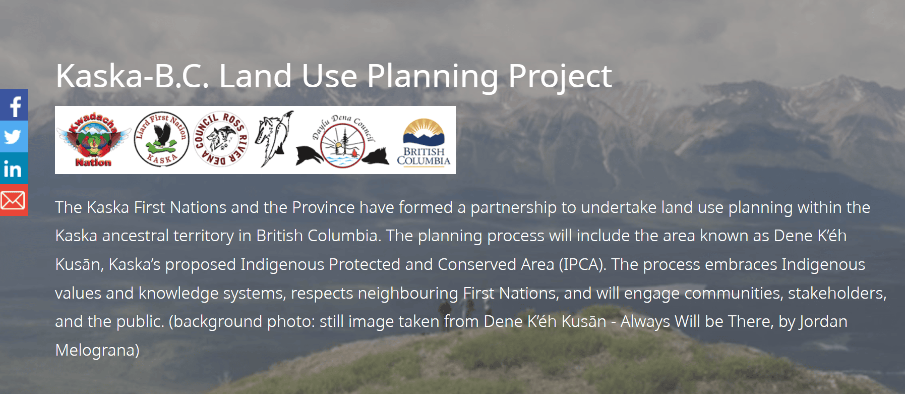 kaska land use planning
